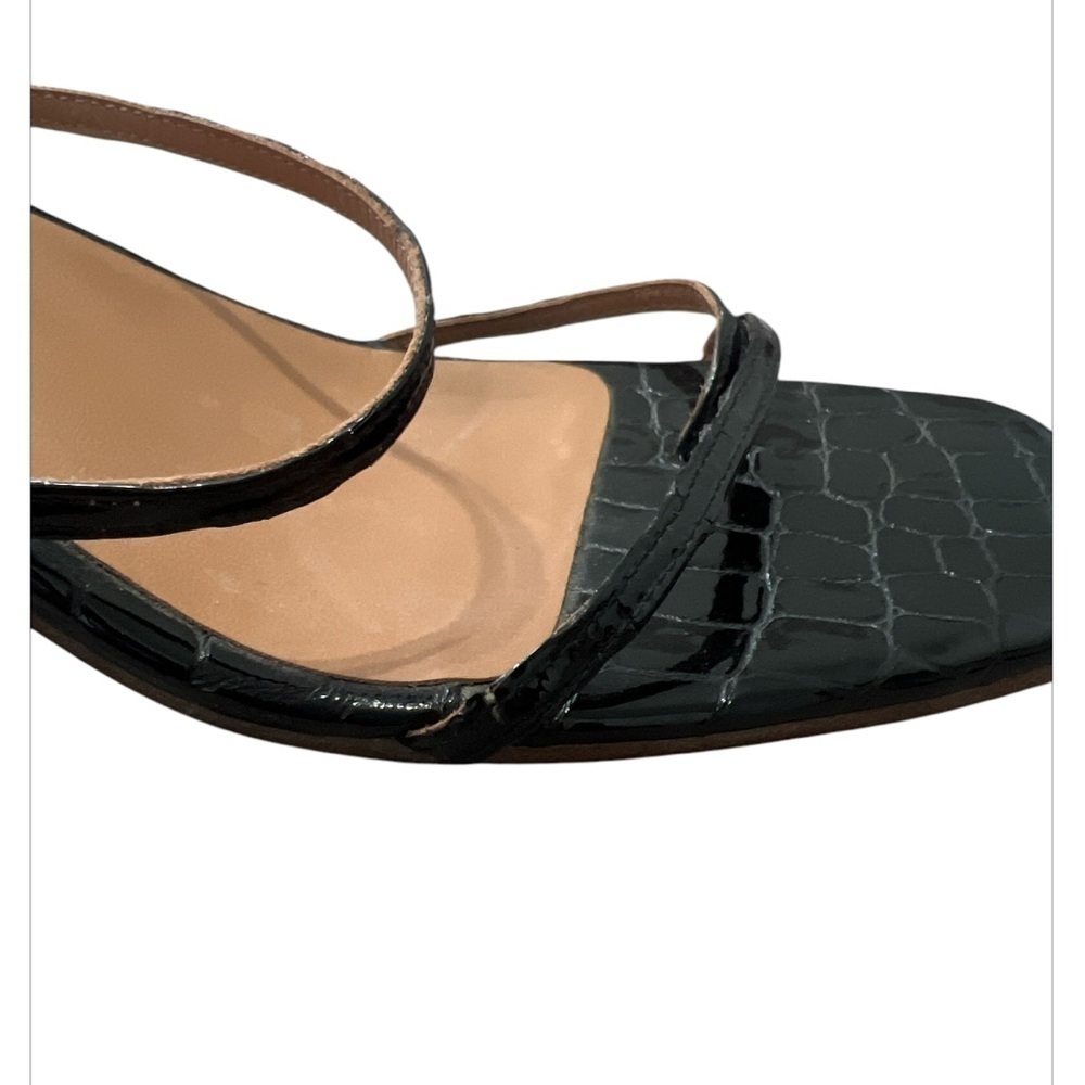 LOQ MANOLA SANDALS - BLACK PATENT CROC - Picture 11 of 15